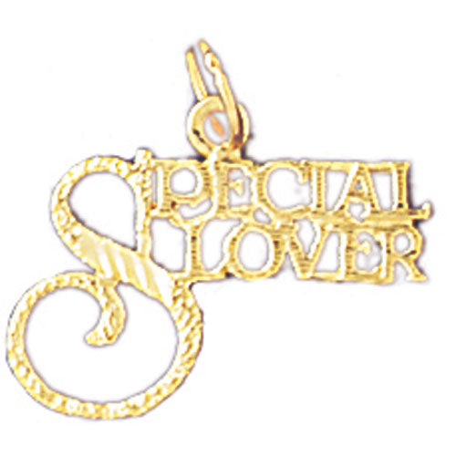 14k Yellow Gold Special Lover Charm