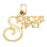 14k Yellow Gold Special Lover Charm