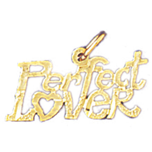 14k Yellow Gold Perfect lover Charm