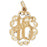 14k Yellow Gold Sweet 16 Charm