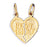 14k Yellow Gold Breakable Best Friend Heart Charm