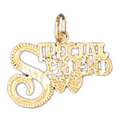14k Yellow Gold Special Friend Charm