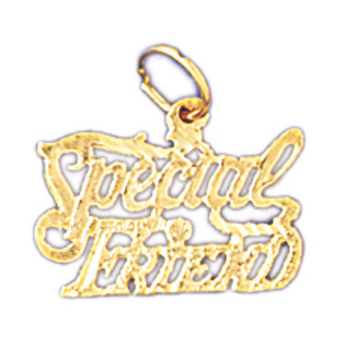 14k Yellow Gold Special Friend Charm