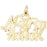 14k Yellow Gold Matron Of Honor Charm