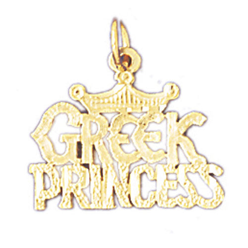 14k Yellow Gold Greek Princess Charm