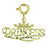 14k Yellow Gold German Princess Charm