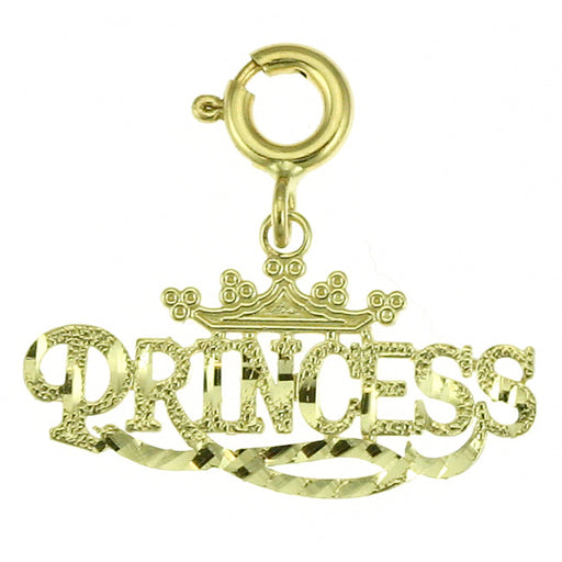 14k Yellow Gold German Princess Charm