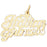 14k Yellow Gold Italian Princess Charm