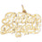 14k Yellow Gold Italian Princess Charm