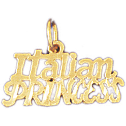 14k Yellow Gold Italian Princess Charm