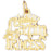 14k Yellow Gold Latin Princess Charm