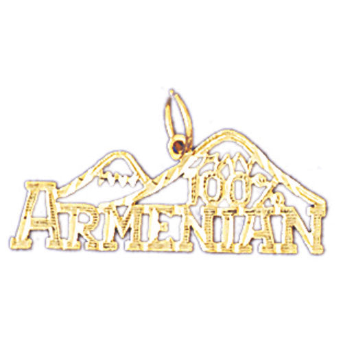14k Yellow Gold 100% Armenian Charm