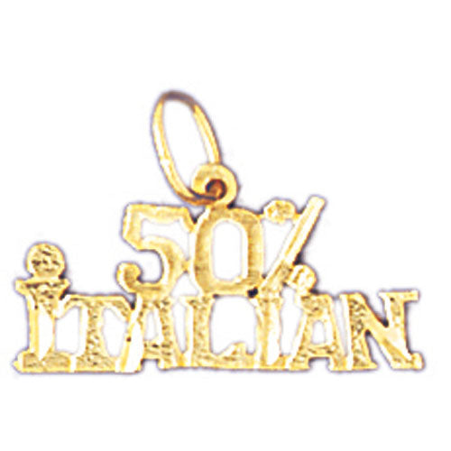 14k Yellow Gold 50% Italian Charm