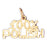 14k Yellow Gold 100% Polish Charm