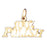 14k Yellow Gold 100% Polish Charm