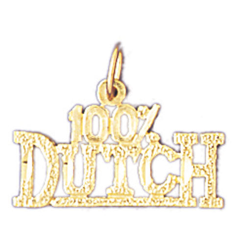 14k Yellow Gold 100% Dutch Charm