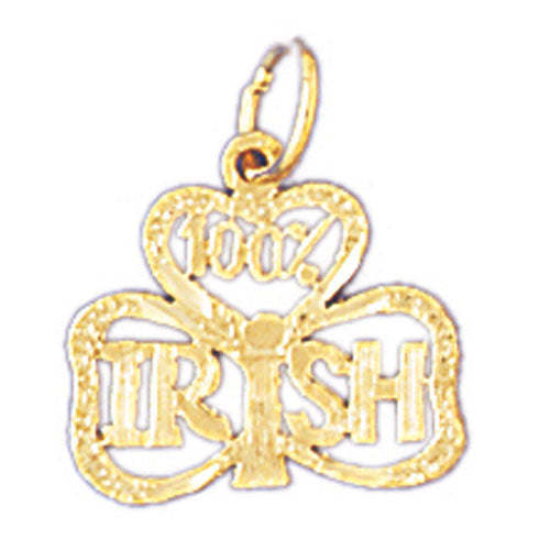 14k Yellow Gold 100% Irish Charm