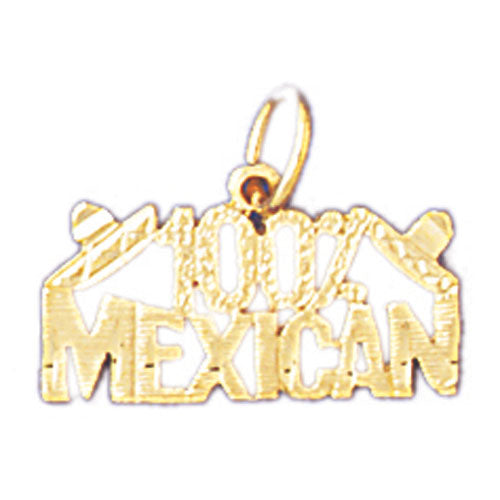 14k Yellow Gold 100% Mexican Charm