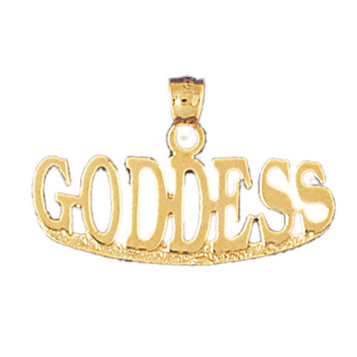 14k Yellow Gold Goddess Charm