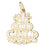 14k Yellow Gold #1 God Child Charm