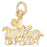 14k Yellow Gold #1 Mother in Law Charm