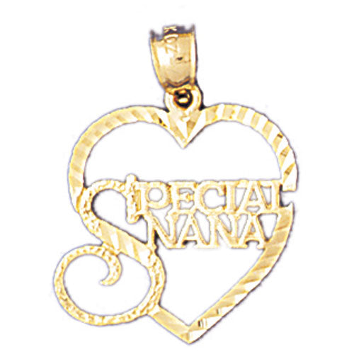 14k Yellow Gold Special Nana Charm