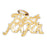 14k Yellow Gold Best Nana Charm