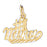 14k Yellow Gold #1 Nana Charm