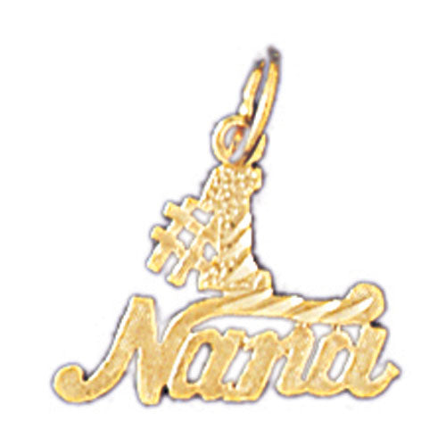 14k Yellow Gold #1 Nana Charm