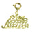 14k Yellow Gold #1 Nana Charm