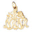 14k Yellow Gold #1 Nana Charm