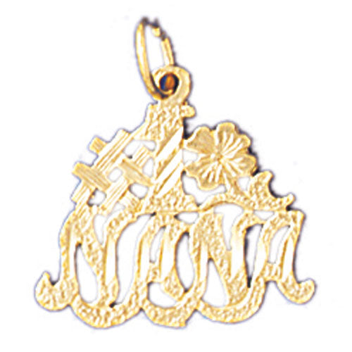 14k Yellow Gold #1 Nana Charm