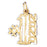 14k Yellow Gold #1 Nana Charm