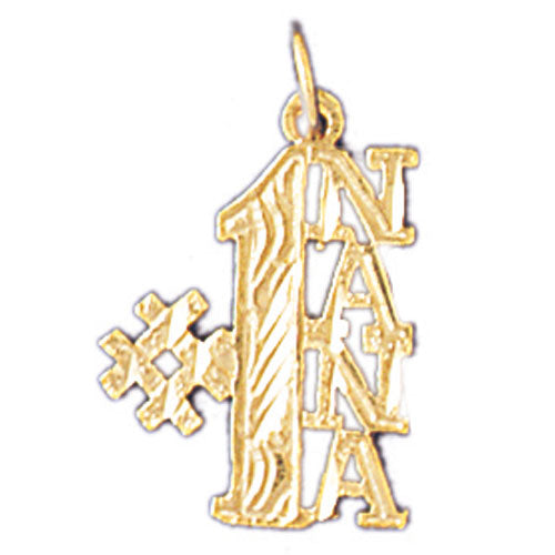 14k Yellow Gold #1 Nana Charm