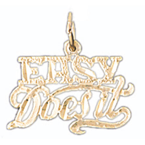 14k Yellow Gold Easy Does It Charm