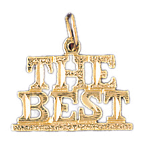 14k Yellow Gold The Best Charm