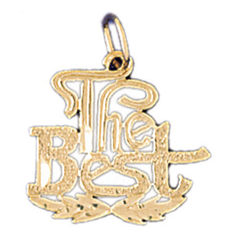 14k Yellow Gold The Best Charm