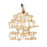 14k Yellow Gold Let's Face It..I'm Cute Charm