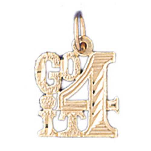 14k Yellow Gold Go 4 It Charm