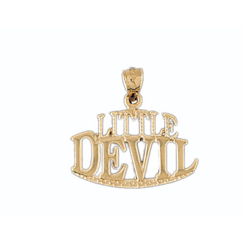 14k Yellow Gold Little Devil Charm