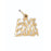 14k Yellow Gold Live Love Laugh Charm