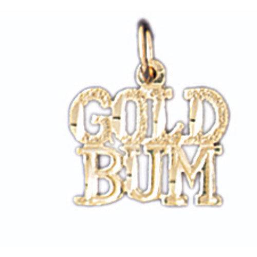 14k Yellow Gold Gold Bum Charm