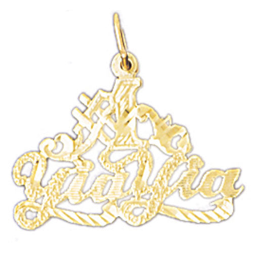 14k Yellow Gold #1 Yia Yia Charm