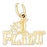 14k Yellow Gold #1 Flirt Charm