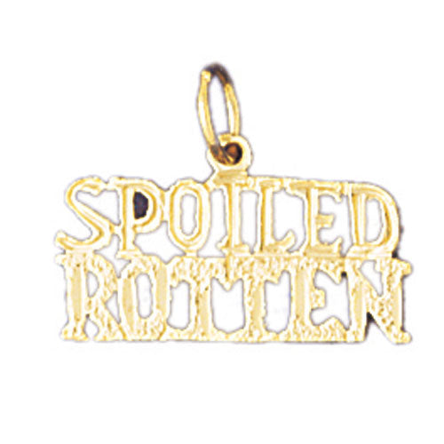 14k Yellow Gold Spoilled Rotten Charm