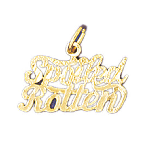 14k Yellow Gold Spoilled Rotten Charm
