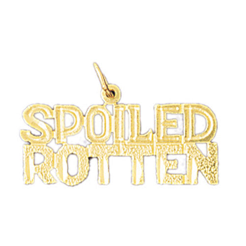 14k Yellow Gold Spoilled Rotten Charm