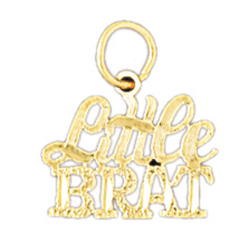 14k Yellow Gold Little Brat Charm