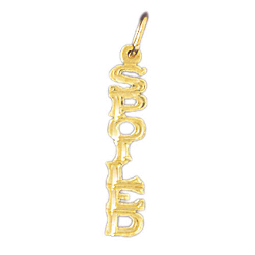 14k Yellow Gold Spoiled Charm
