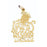 14k Yellow Gold Chef do it in good taste Charm